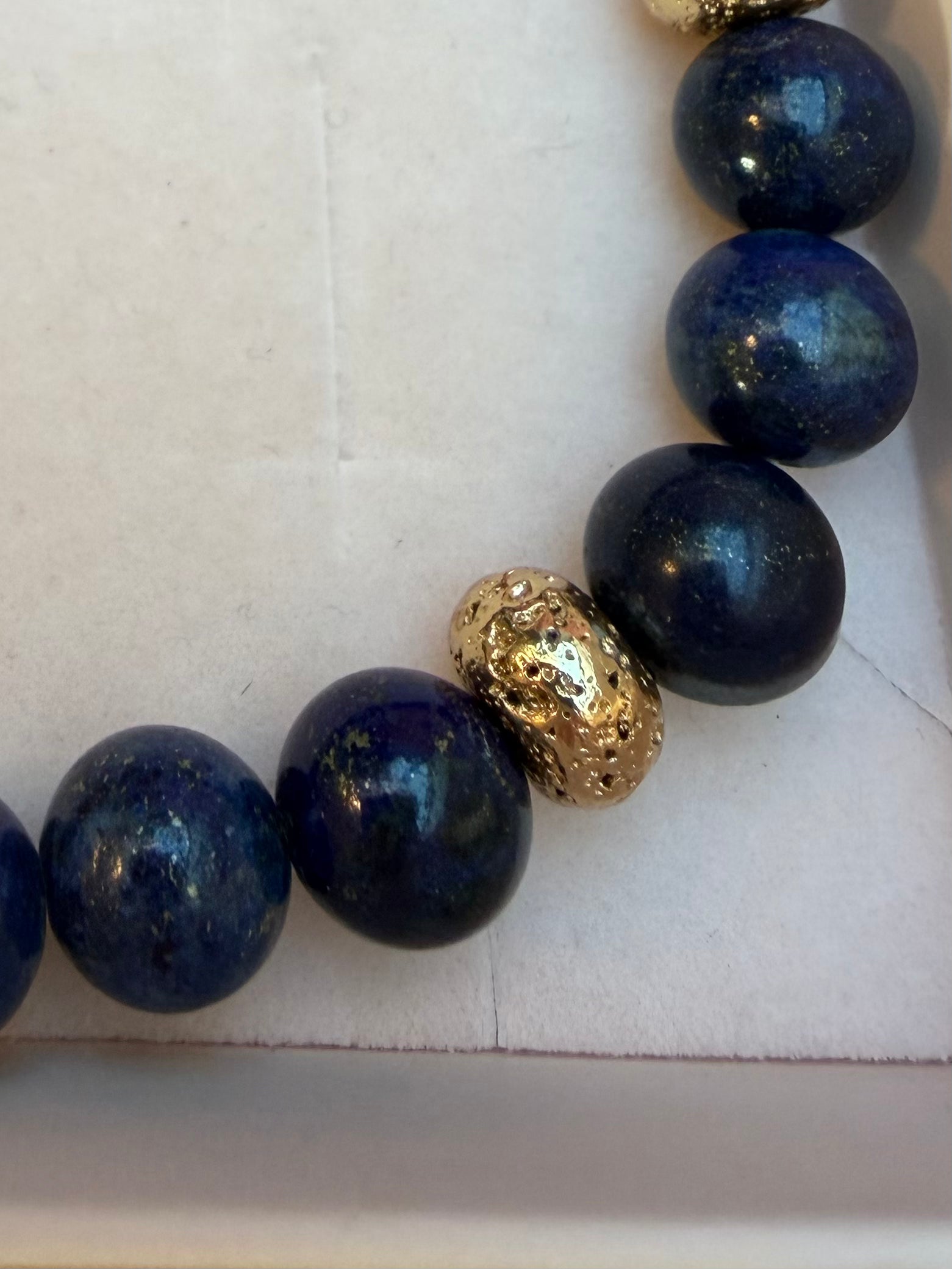 Bransoletka z kamienia naturalnego lapis lazuli